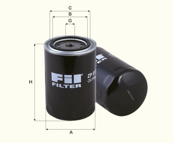 Ölfilter Fil Filter - ZP517 - Ölfilter