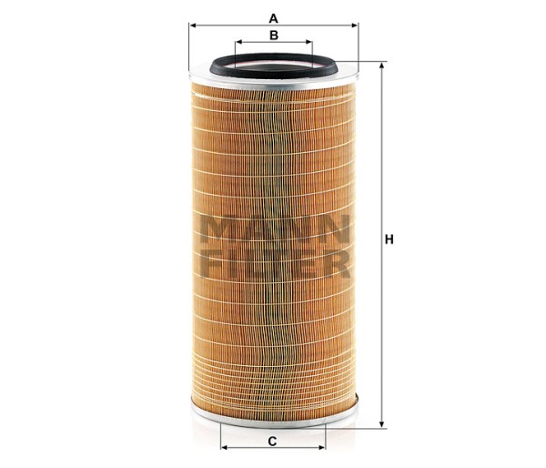 Luftfilter Mann Hummel - C 24 650/8 passend zu JOHN DEERE