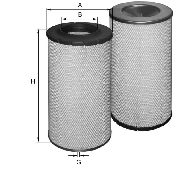 Luftfilter Fil Filter - HP2691 - Luftfilter