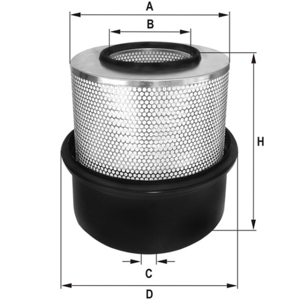 Luftfilter Fil Filter - HP472 - Luftfilter