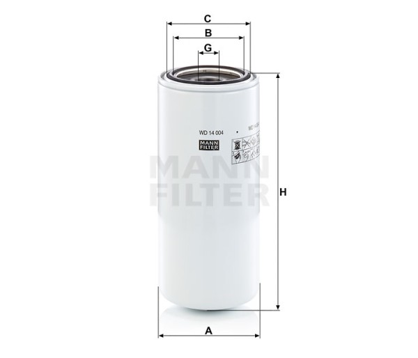 Ölfilter Mann Hummel - WD 14 004 - Ölfilter