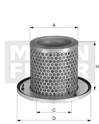 Luftfilter Mann Hummel - C 1374/2 KIT passend zu JOHN DEERE