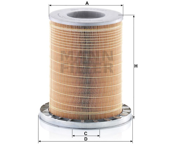 Luftfilter Mann Hummel - C 23 589/1 passend zu JOHN DEERE