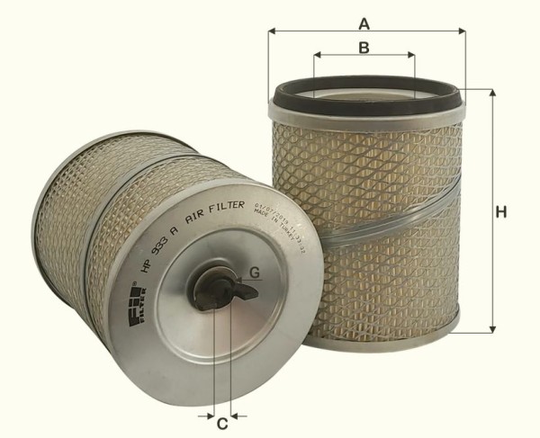 Luftfilter Fil Filter - HP933A - Luftfilter