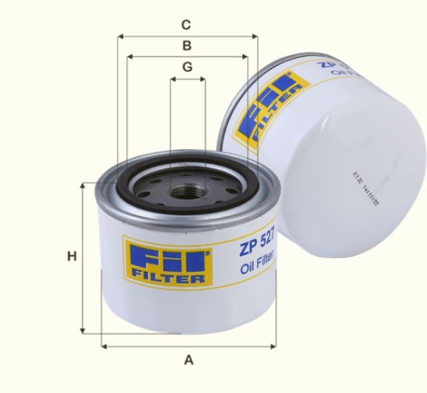 Ölfilter Fil Filter - ZP527 - Ölfilter