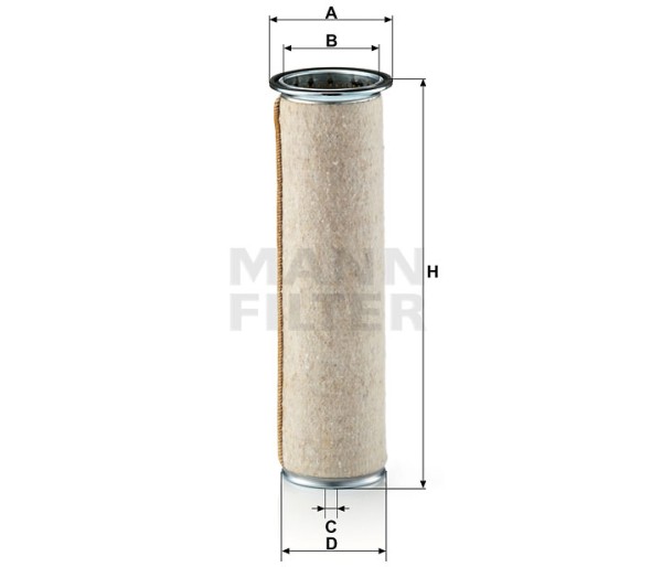 Luftfilter Mann Hummel - CF 1122 passend zu JOHN DEERE